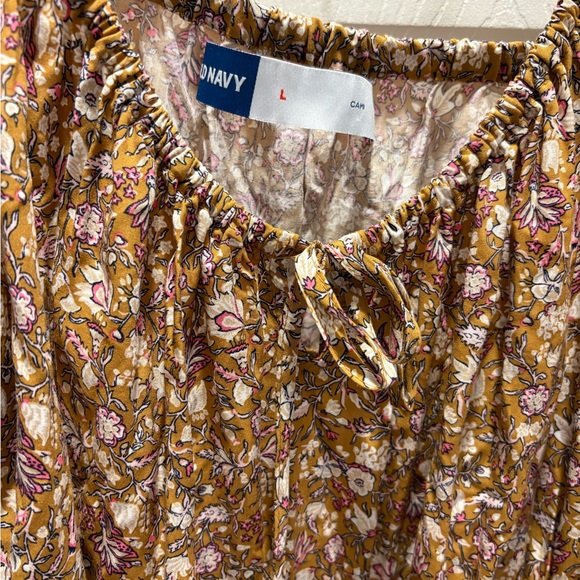 Old Navy Mustard Floral Dress - Picture 2 of 5